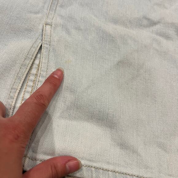 Iro Studded Denim Mini Skirt Light Wash Sz 26 Casual Summer - Picture 7 of 7